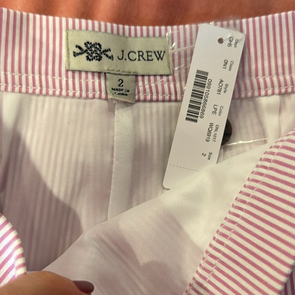 J Crew Pencil Skirt In Seersucker - Picture 5 of 6